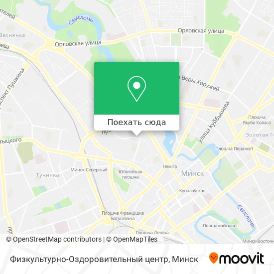 Карта Физкультурно-Оздоровительный центр