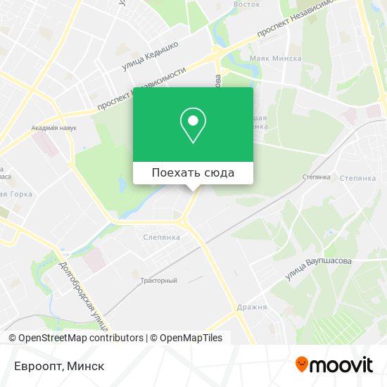 Карта Евроопт