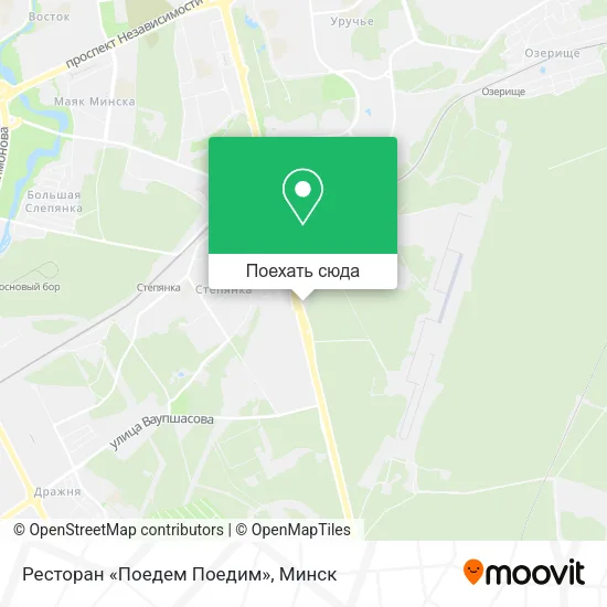 Карта Ресторан «Поедем Поедим»