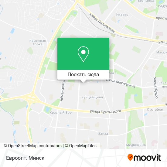 Карта Евроопт