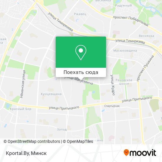 Карта Kportal.By