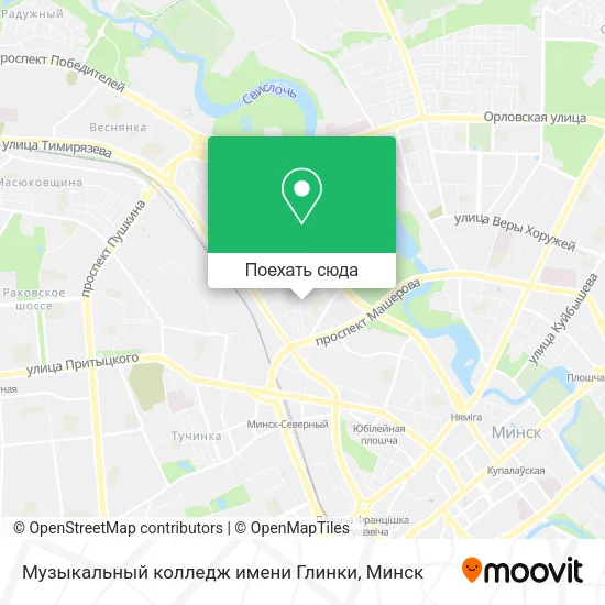 Карта Музыкальный колледж имени Глинки