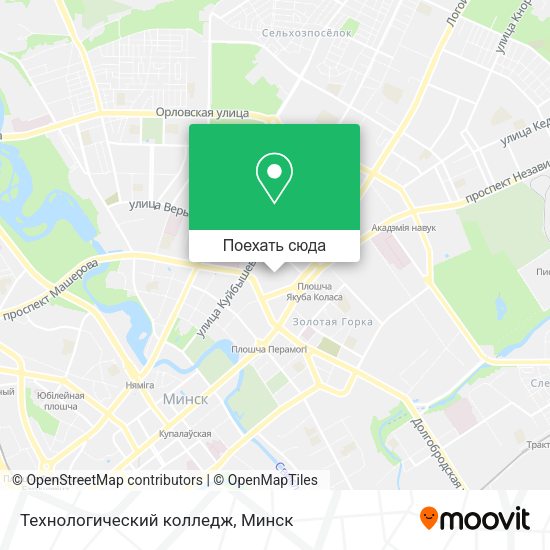 Карта Технологический колледж