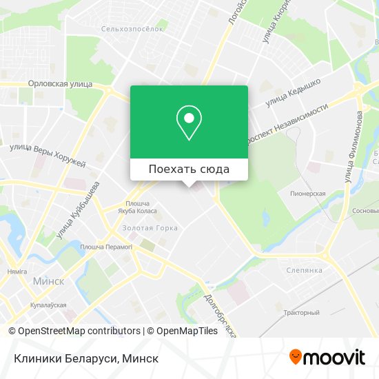 Карта Клиники Беларуси
