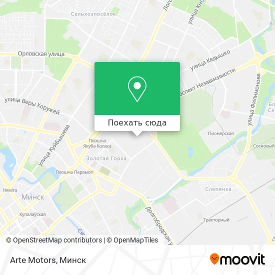 Карта Arte Motors