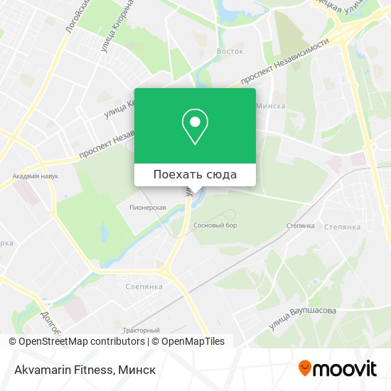 Карта Akvamarin Fitness