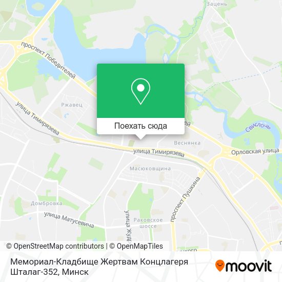 Карта Мемориал-Кладбище Жертвам Концлагеря Шталаг-352