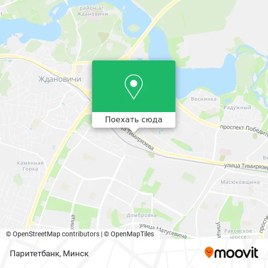 Карта Паритетбанк