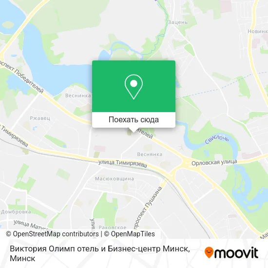 Карта Виктория Олимп отель и Бизнес-центр Минск