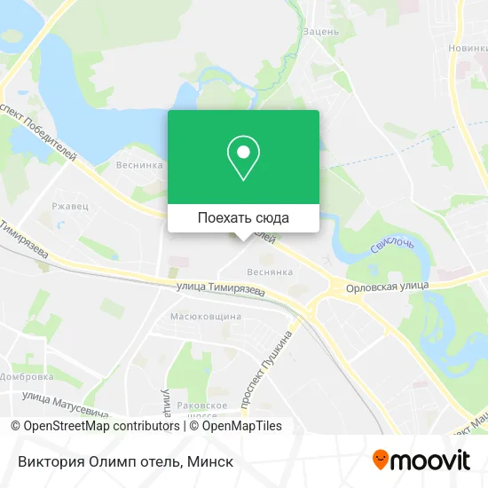 Карта Виктория Олимп отель