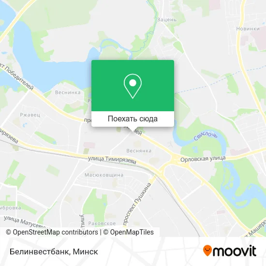 Карта Белинвестбанк