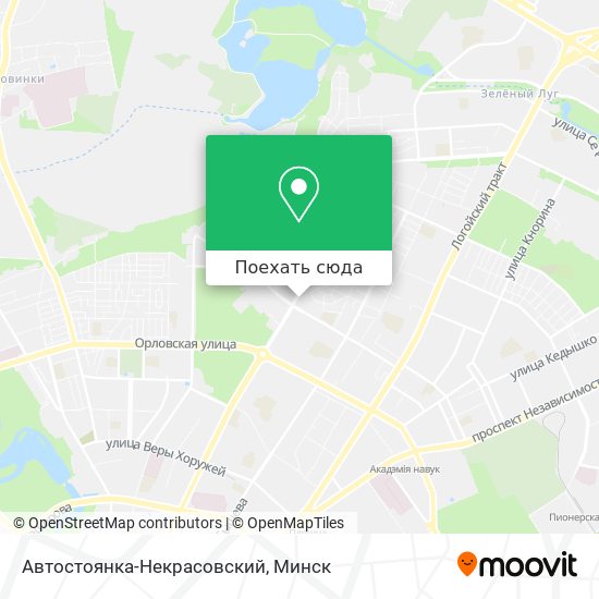Карта Автостоянка-Некрасовский