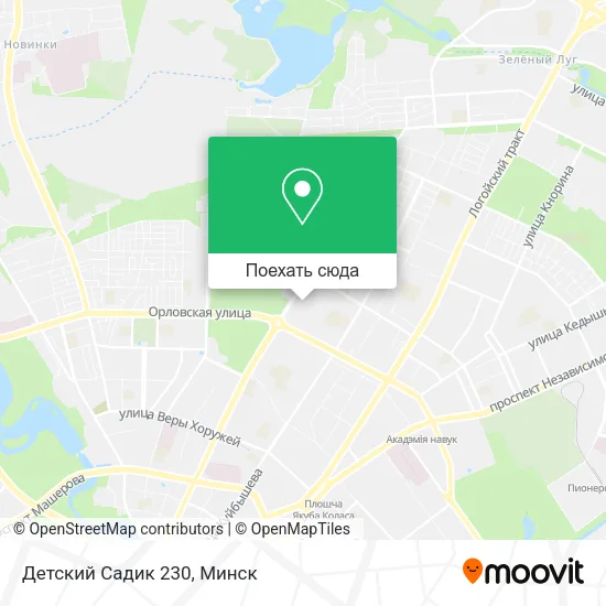 Карта Детский Садик 230