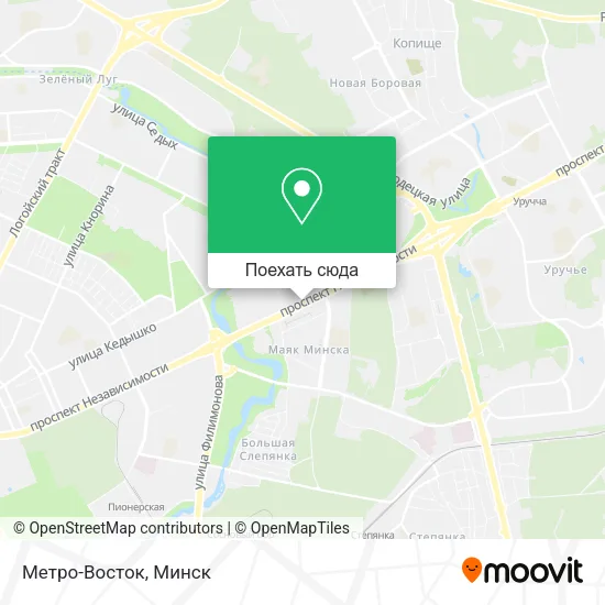 Карта Метро-Восток