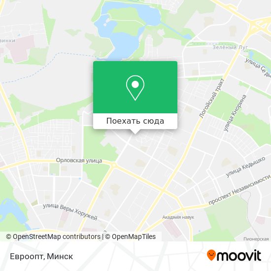 Карта Евроопт