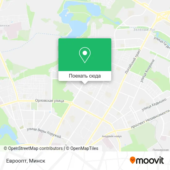 Карта Евроопт