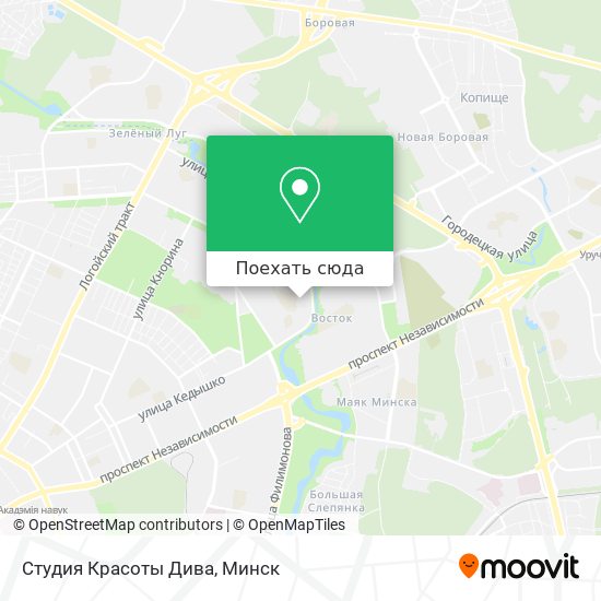 Карта Студия Красоты Дива