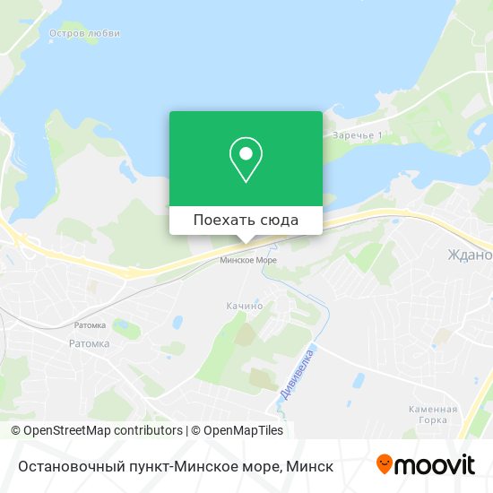 Карта Остановочный пункт-Минское море