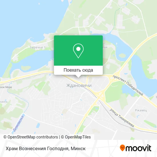 Карта Храм Вознесения Господня