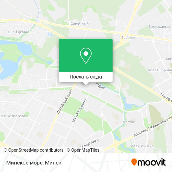Карта Минское море