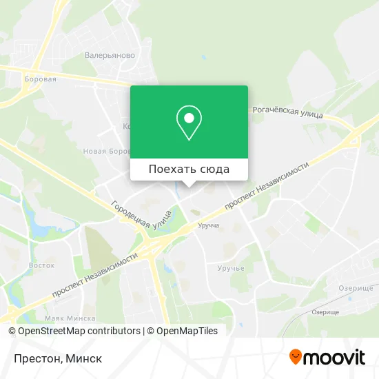 Карта Престон