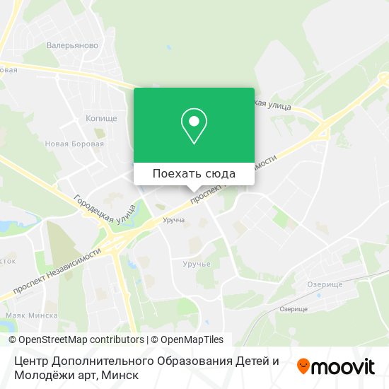 Карта Центр Дополнительного Образования Детей и Молодёжи арт