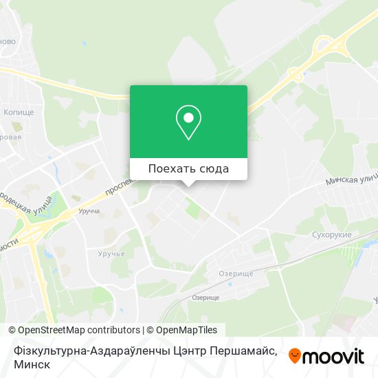 Карта Фізкультурна-Аздараўленчы Цэнтр Першамайс