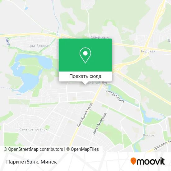 Карта Паритетбанк