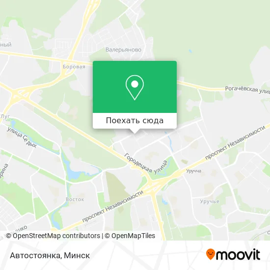 Карта Автостоянка