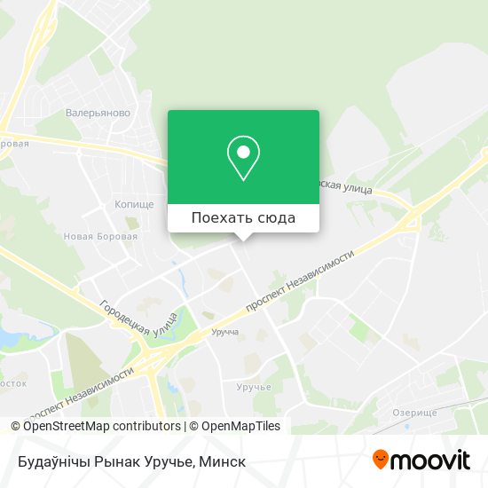 Карта Будаўнічы Рынак Уручье