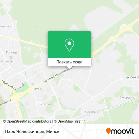 Карта Парк Челюскинцев