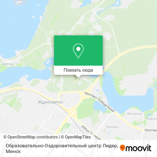 Карта Образовательно-Оздоровительный центр Лидер