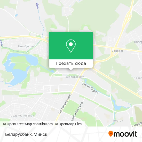 Карта Беларусбанк