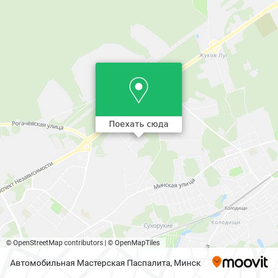 Карта Автомобильная Мастерская Паспалита