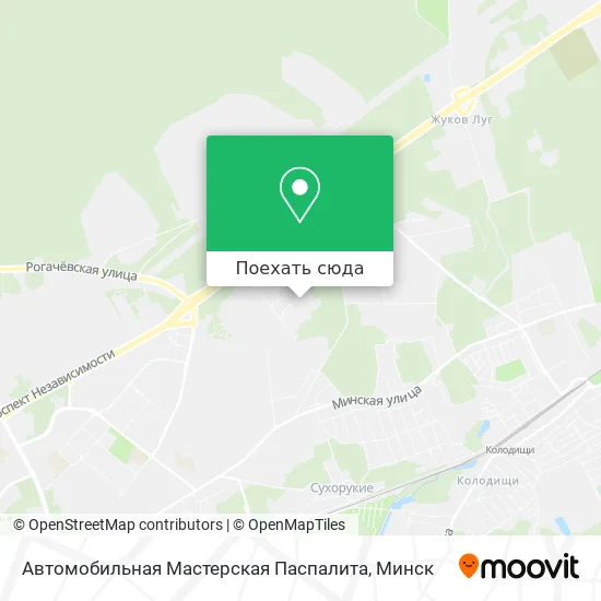 Карта Автомобильная Мастерская Паспалита