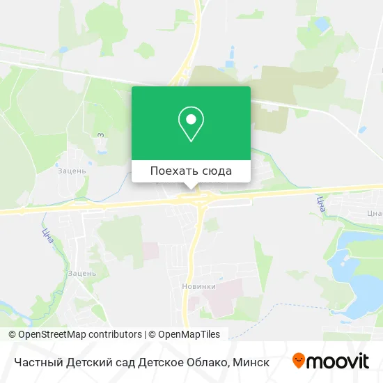 Карта Частный Детский сад Детское Облако