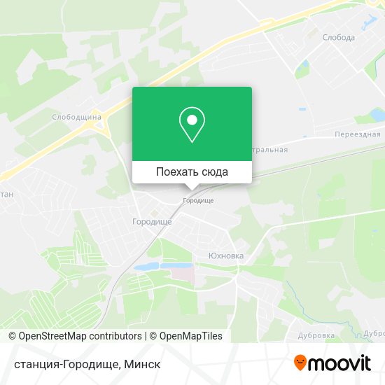 Карта станция-Городище