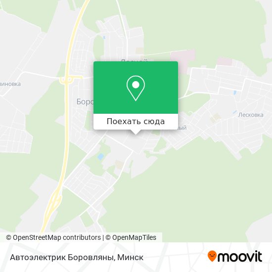 Карта Автоэлектрик Боровляны