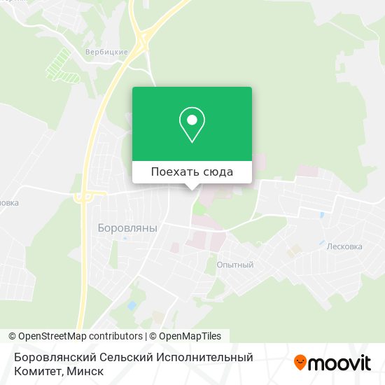 Карта Боровлянский Сельский Исполнительный Комитет