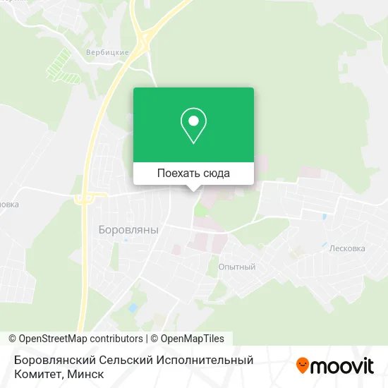 Карта Боровлянский Сельский Исполнительный Комитет
