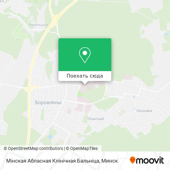 Карта Мінская Абласная Клінічная Бальніца