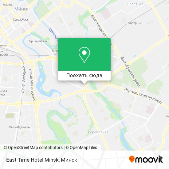 Карта East Time Hotel Minsk