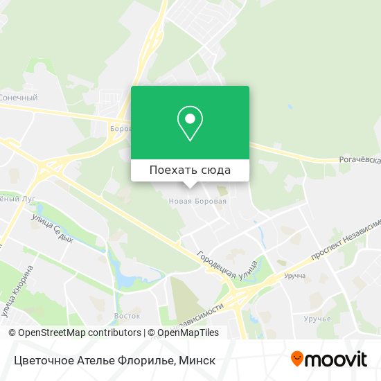 Карта Цветочное Ателье Флорилье