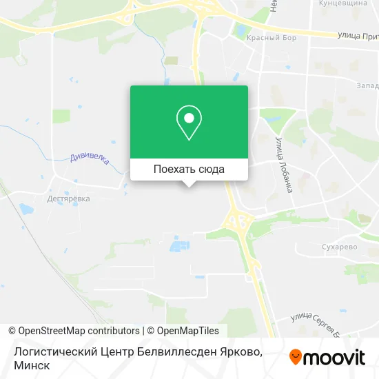 Карта Логистический Центр Белвиллесден Ярково