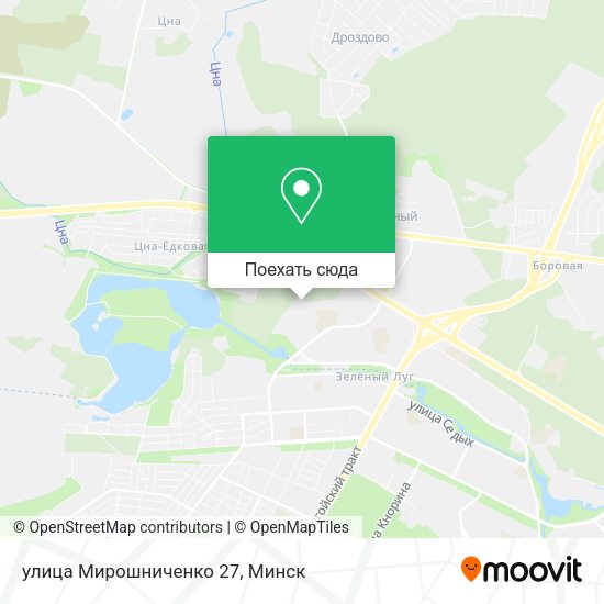 Карта улица Мирошниченко 27