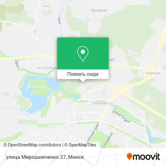 Карта улица Мирошниченко 27
