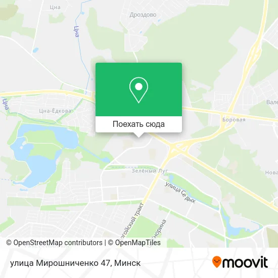 Карта улица Мирошниченко 47