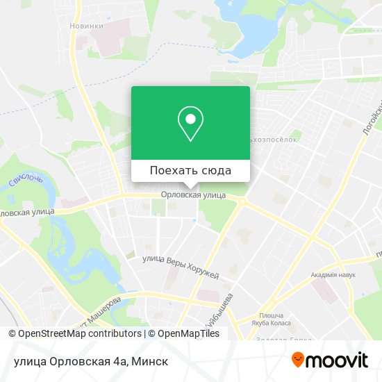 Карта улица Орловская 4а