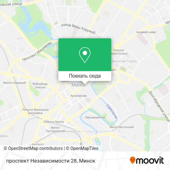 Карта проспект Независимости 28