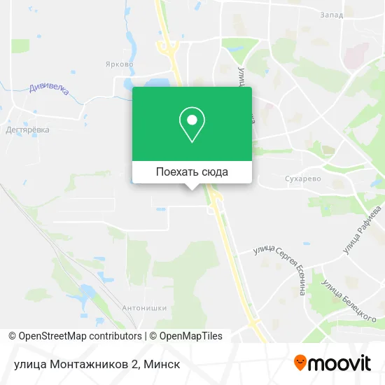 Карта улица Монтажников 2